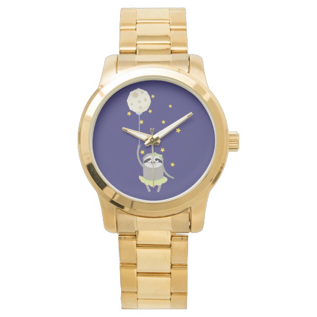 Goede nachtsleuf met maan horloge (Voorkant)