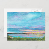 Goede ochtend in het landschap Kunst Seashore Beac Briefkaart (Voorkant / Achterkant)