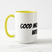 goede ochtenden beginnen met koffie mok (Links)