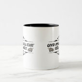 Goede ochtenden beginnen met koffie  tweekleurige koffiemok (Center)