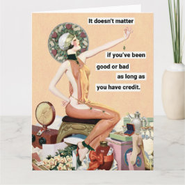 Goede of slechte retro Humor groet Kaart