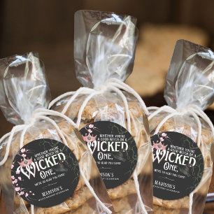 Goede of slechte verjaardag ronde sticker