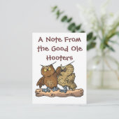 Goede ole hoots Briefkaart (Staand voorkant)
