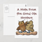 Goede ole hoots Briefkaart (Voorkant / Achterkant)