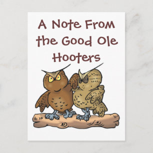 Goede ole hoots Briefkaart