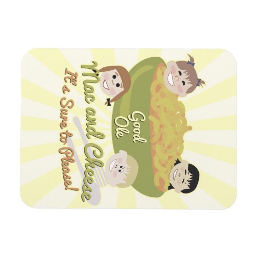 Goede Ole Mac en Cheese Mega magneet (Horizontaal)