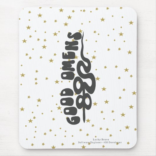 Goede Omens Slang Muismat (Voorkant)