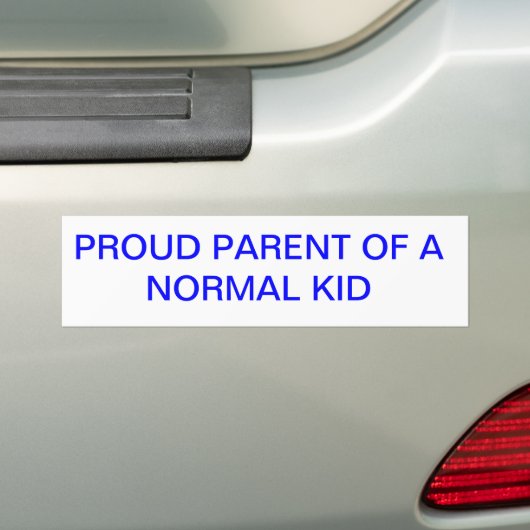 GOEDE ONDERDEEL VAN EEN NORMALE KIND BUMPERSTICKER (Op auto)