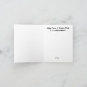 Goede ontbijt voor Canada Day Kaart (Binnen)