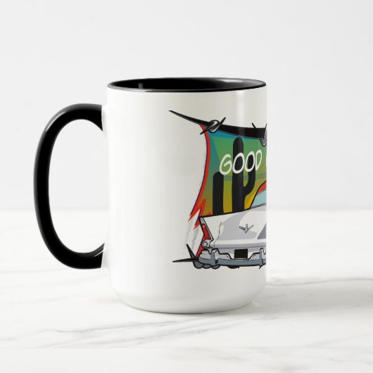 Goede oude dagen klassieke auto Mok (Links)