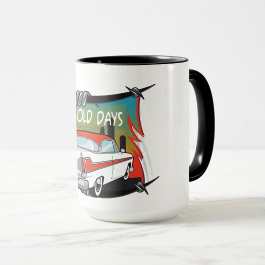 Goede oude dagen klassieke auto Mok (Voorkant rechts)