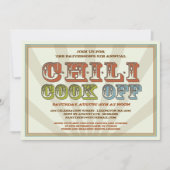 Goede, oude, gefaseerde Chili heeft uitnodiging va (Voorkant)