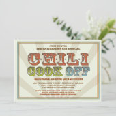 Goede, oude, gefaseerde Chili heeft uitnodiging va (Staand voorkant)