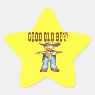 Goede oude jongen ster sticker