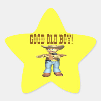 Goede oude jongen ster sticker