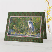 Goede oude kerel Happy Birthday Card Kaart (Gele Bloem)