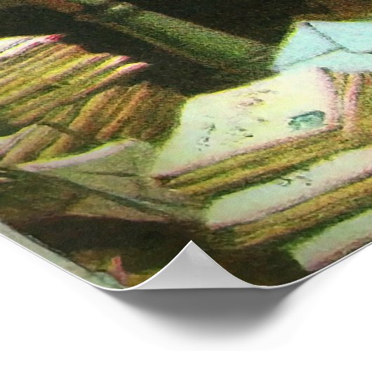 Goede oude kerstman poster (Hoek)