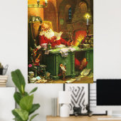 Goede oude kerstman poster (Thuiskantoor)