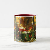 Goede oude kerstman tweekleurige koffiemok (Center)