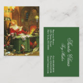 Goede oude kerstman visitekaartje (Voorkant / Achterkant)