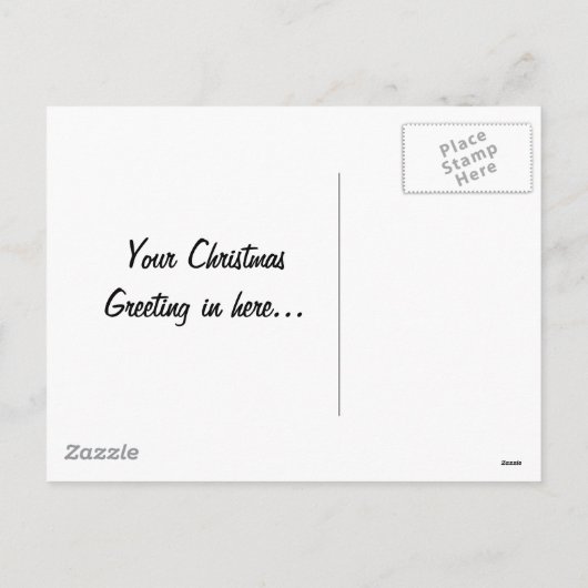 Goede Oude Kerstmis Feestdagenkaart (Achterkant)