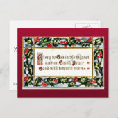 Goede Oude Kerstmis Feestdagenkaart (Voorkant / Achterkant)