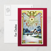 Goede Oude Kerstmis Feestdagenkaart (Voorkant / Achterkant)