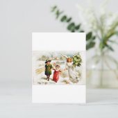 Goede Oude Kerstmis Feestdagenkaart (Staand voorkant)