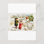 Goede Oude Kerstmis Feestdagenkaart (Voorkant)