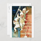 Goede Oude Kerstmis Feestdagenkaart (Voorkant / Achterkant)