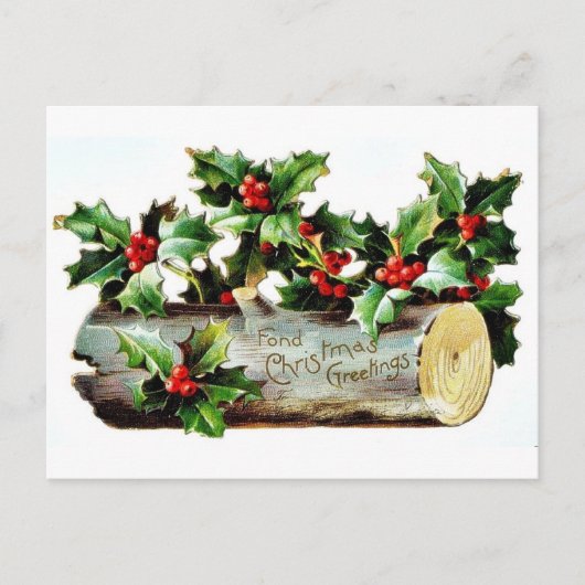 Goede Oude Kerstmis Feestdagenkaart (Voorkant)
