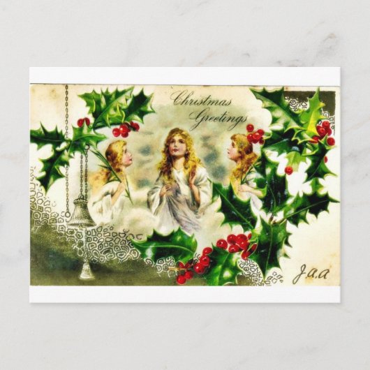 Goede Oude Kerstmis Feestdagenkaart (Voorkant)
