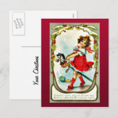 Goede Oude Kerstmis Feestdagenkaart (Voorkant / Achterkant)