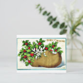 Goede Oude Kerstmis Feestdagenkaart (Staand voorkant)
