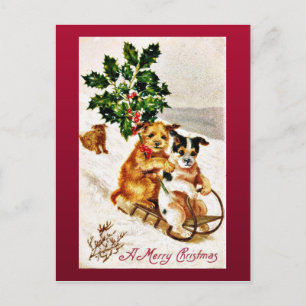 Goede Oude Kerstmis Feestdagenkaart