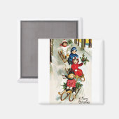 Goede Oude Kerstmis Magneet (Voorkant / Achterkant)