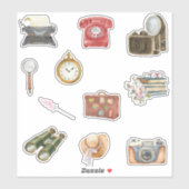 Goede oude Vintage Sticker (Vel)