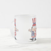 Goede Oude VS Matglas Koffiemok (Voorkant links)