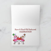 Goede ouderwetse verjaardag kaart (Binnen)