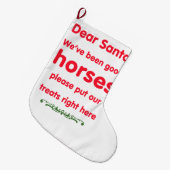 goede paarden grote kerstsok (Voorkant (Hangend))