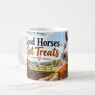 Goede Paarden Krijgen Beloningen Paard Mok