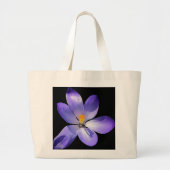 Goede paarse bloem winkelen canvas tas (Voorkant)