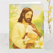 Goede Paasheld Kaart (Gele Bloem)