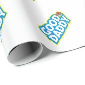 Goede papa blauw cadeaupapier (Rol Hoek)