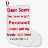 goede paraket grote kerstsok (Voorkant)