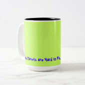 Goede Planeten zijn moeilijk te vinden. Tweekleurige Koffiemok (Voorkant links)