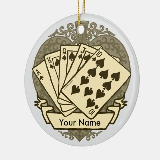 Goede Poker Hand ornament (Links)