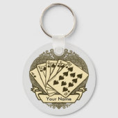 Goede Poker Hand sleutelhanger (Voorkant)