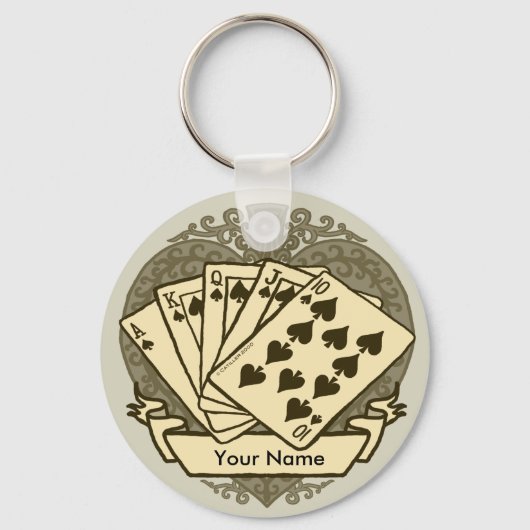 Goede Poker Hand sleutelhanger (Voorkant)