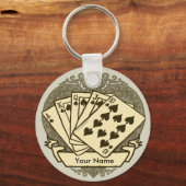 Goede Poker Hand sleutelhanger (Voorkant)